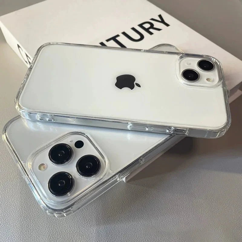 Clear Acrylic Phone Case | Shockproof Protective Cover for iPhone